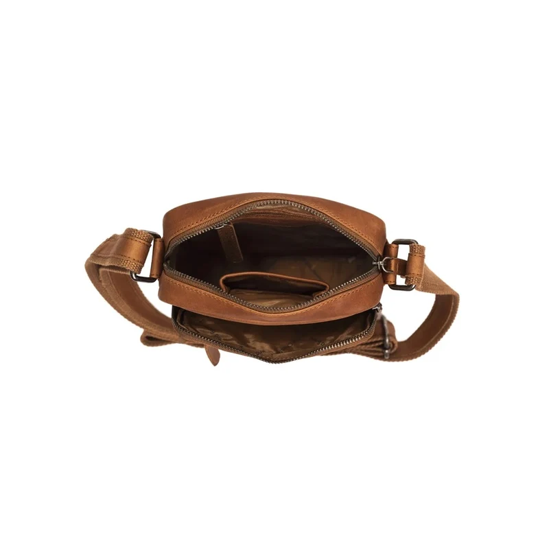 The Chesterfield Brand | Leder Umhängetasche Birmingham Cognac | Wax Pull Up Leder