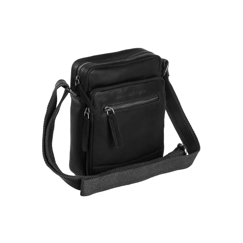 The Chesterfield Brand | Leder Umhängetasche Birmingham Schwarz | Wax Pull Up Leder