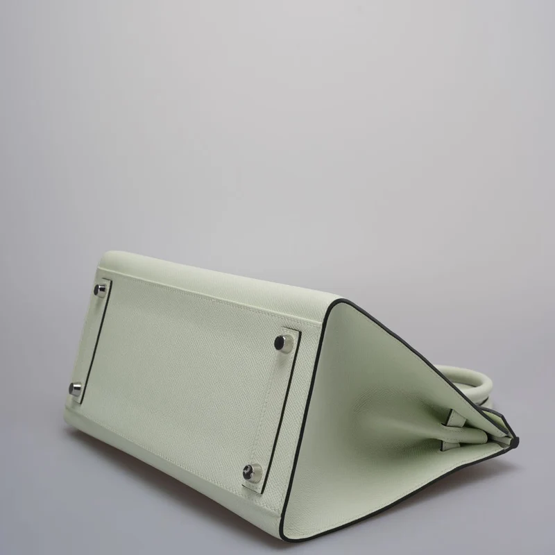 Teil 2: Hermes Birkin Sellier 30 Tasche aus Vert Fizz Epsom-Leder mit Palladium-Beschlägen aus dem Jahr 2023