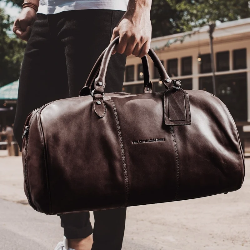The Chesterfield Brand | Weekender William | Wax Pull Up Leder | Braun