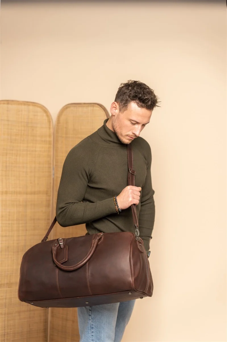The Chesterfield Brand | Weekender William | Wax Pull Up Leder | Braun