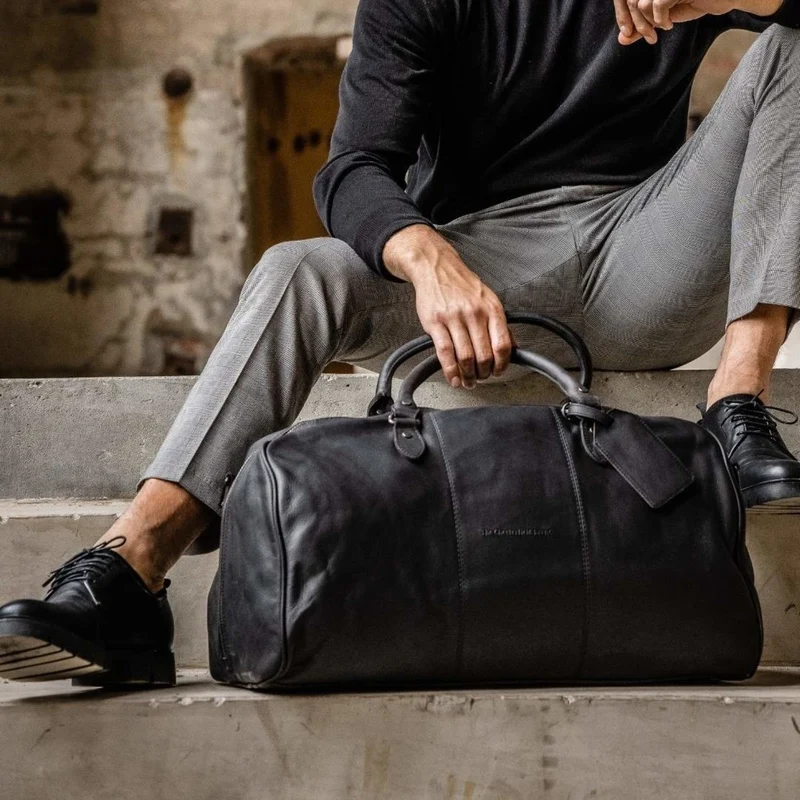 The Chesterfield Brand | Weekender William | Wax Pull Up Leder | Schwarz