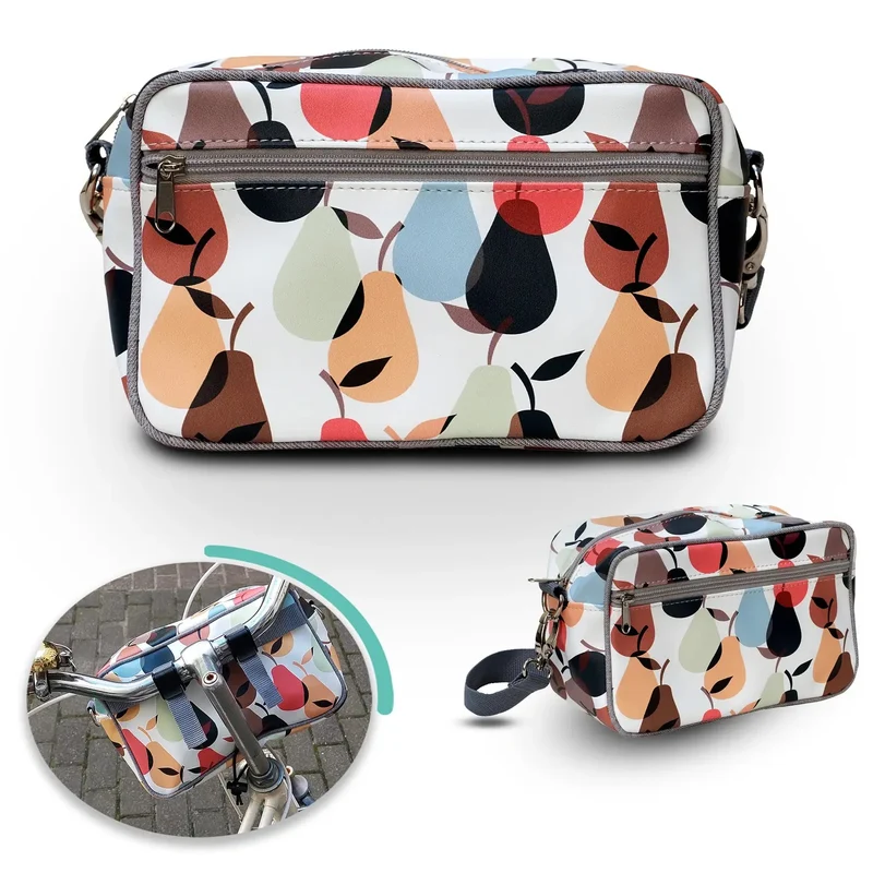 IKURI Lenkertasche Peras – wasserdicht, Lenker & Schulter, handgefertigt
