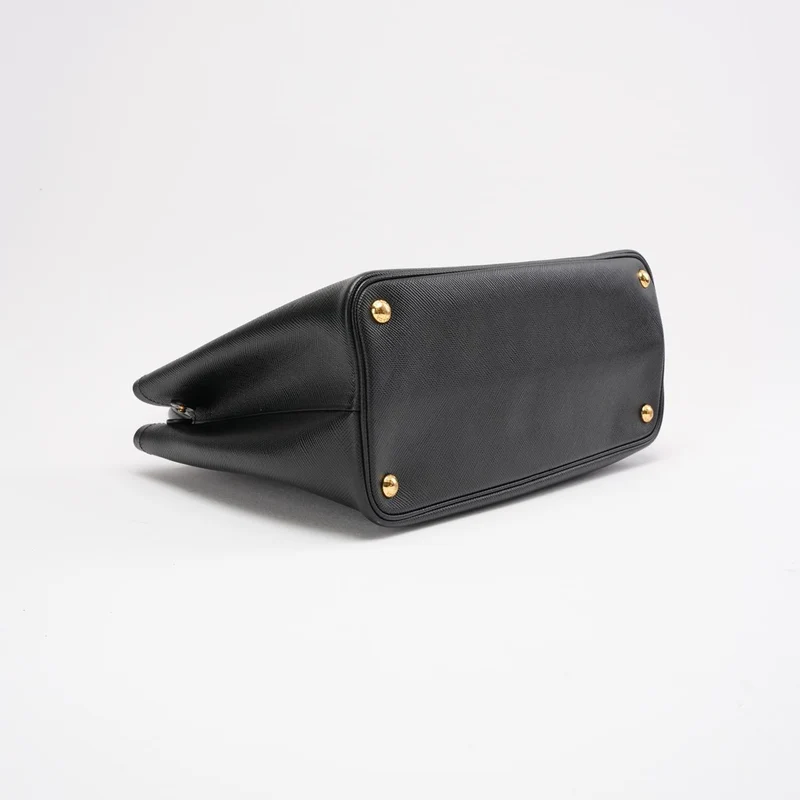 Prada Medium Black / Red Double Tote Bag