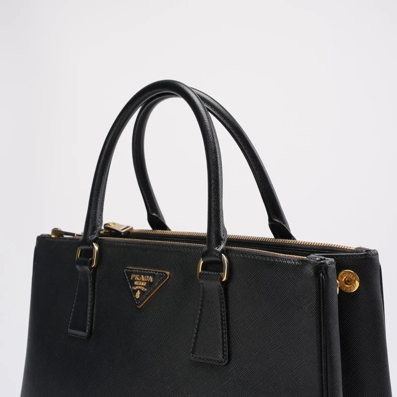Prada Galleria Tote Bag in Schwarz aus Saffiano-Leder