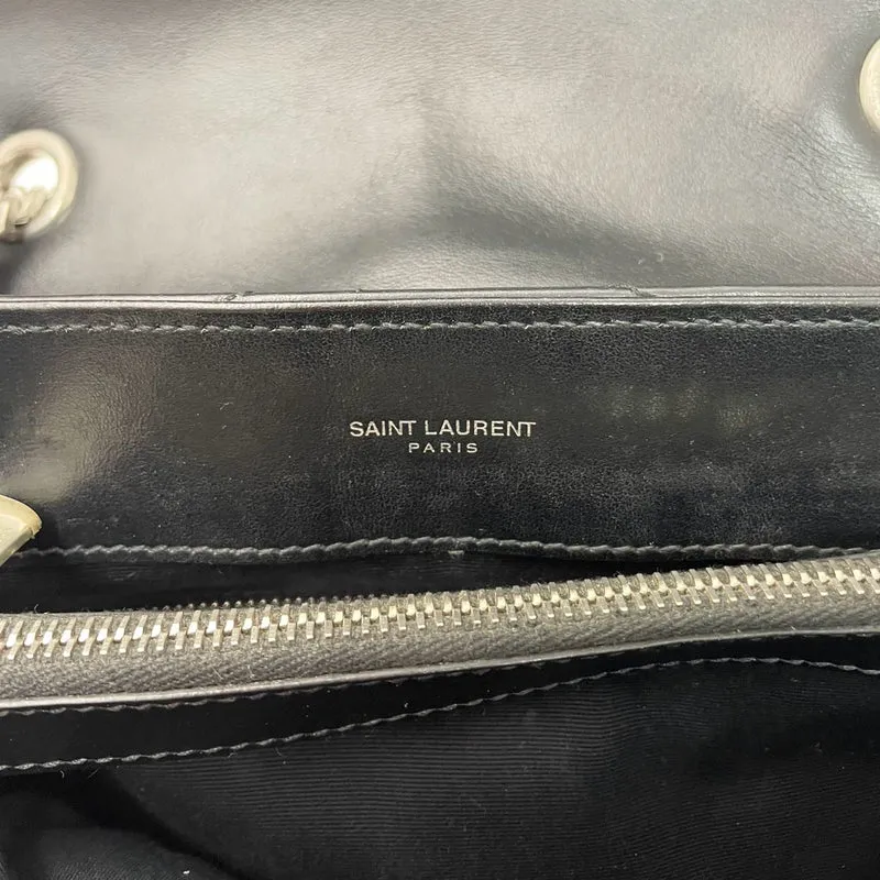 Saint Laurent Schwarze Loulou Medium Schultertasche 2021