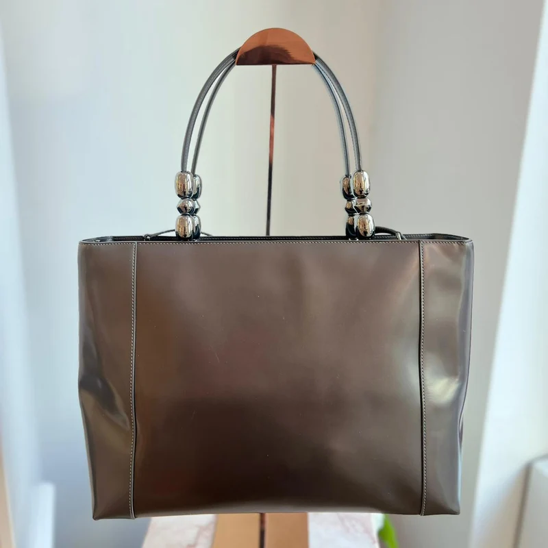 Christian Dior Grey Lady Malice Perla Lackleder 1999