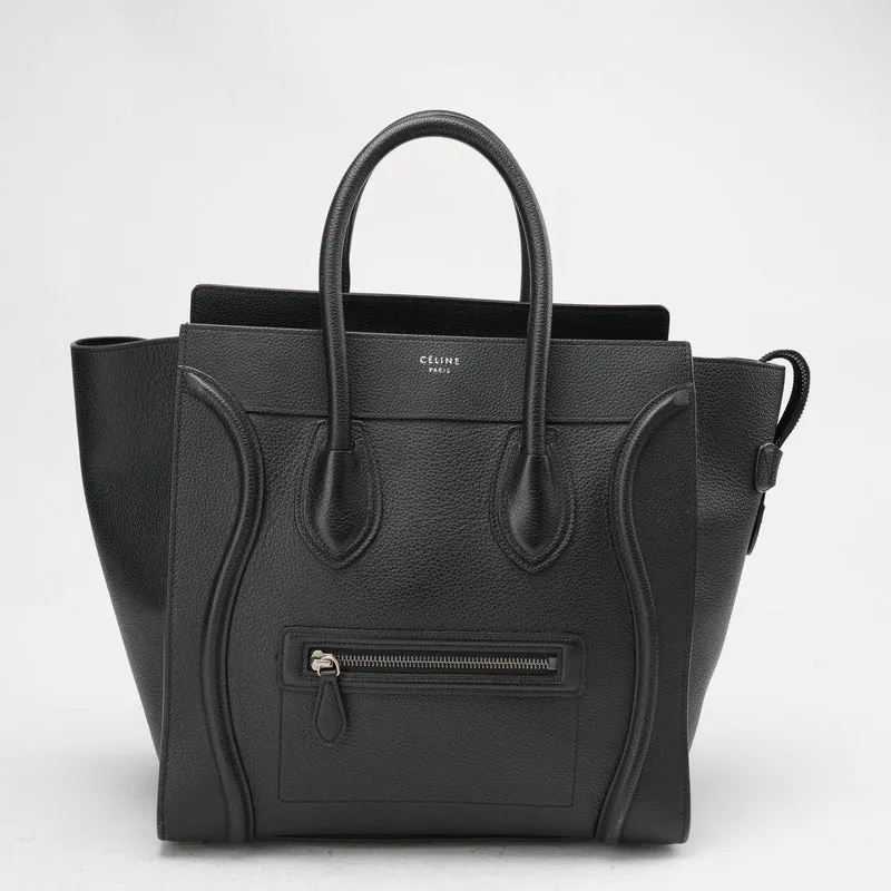 Celine Black Luggage Micro Tote 2016