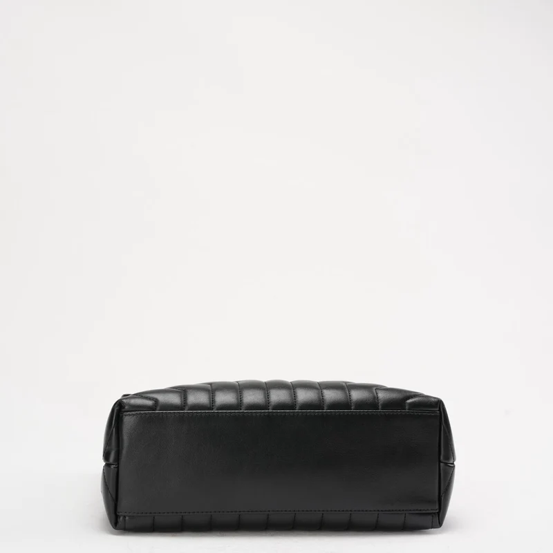 Saint Laurent Schwarze Loulou Medium Schultertasche 2018