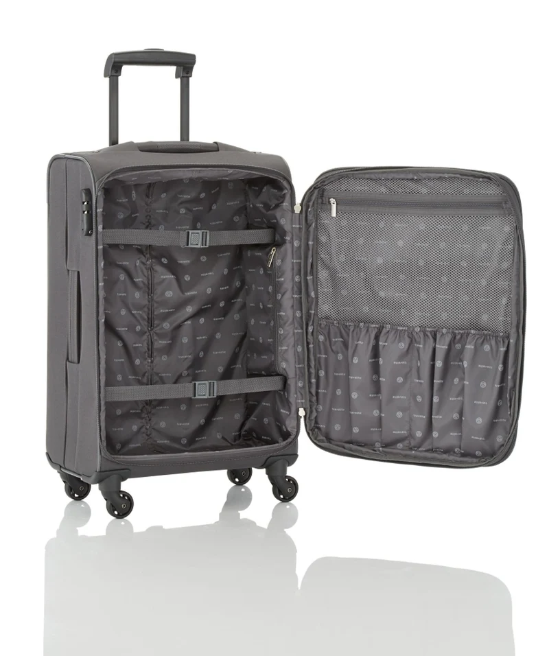 Travelite Skyline Orlando Weichgepäck Koffer M 65 cm erweiterbar Grün