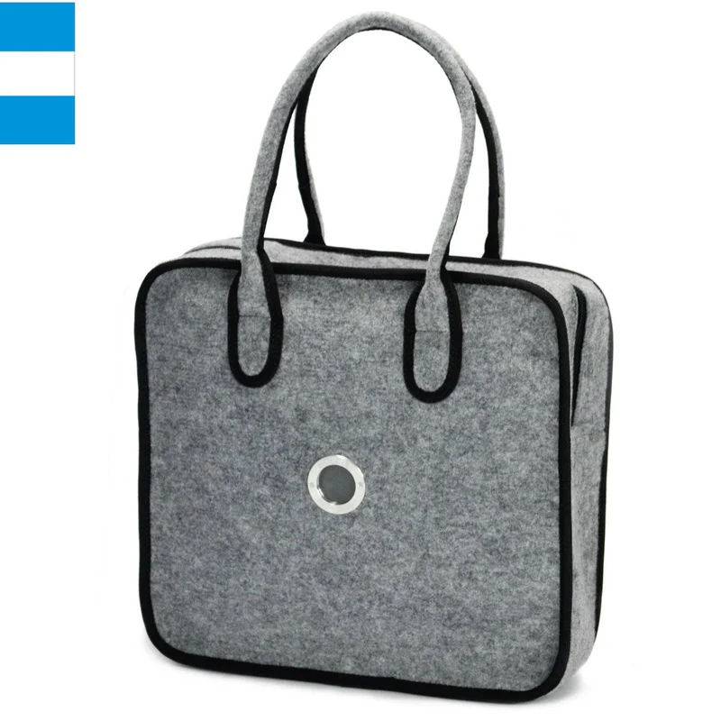 JULIETT Henkeltasche aus Filz - grau