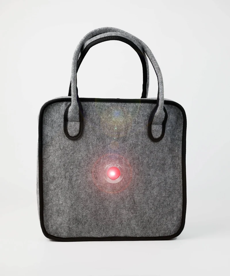 JULIETT Henkeltasche aus Filz - grau