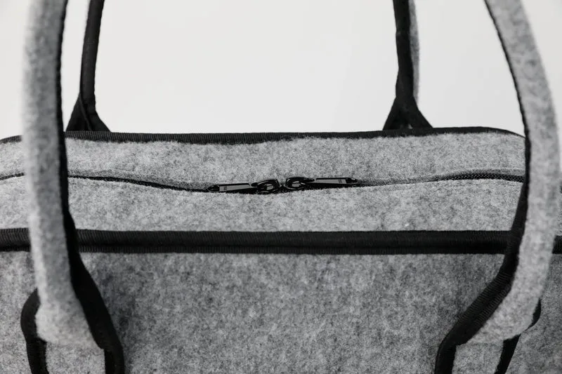 JULIETT Henkeltasche aus Filz - grau