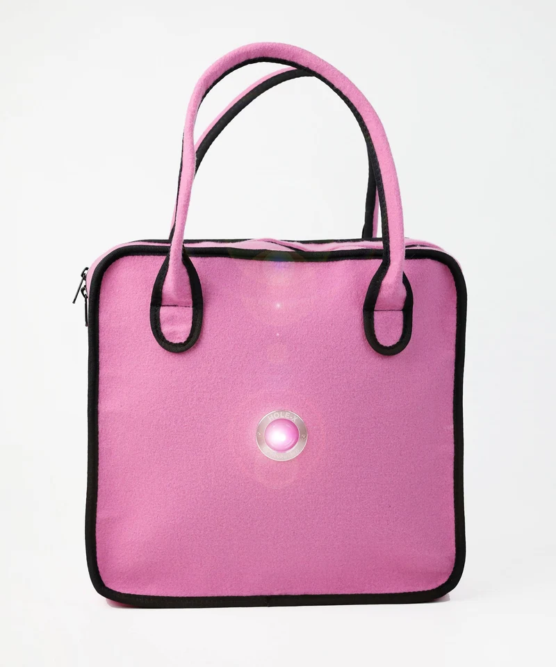 JULIETT Henkeltasche aus Filz - rosa
