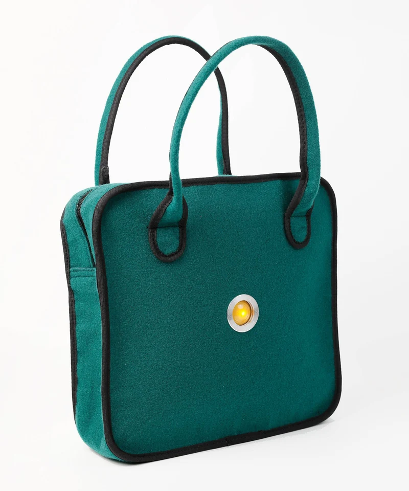 JULIETT Henkeltasche aus Filz - grün