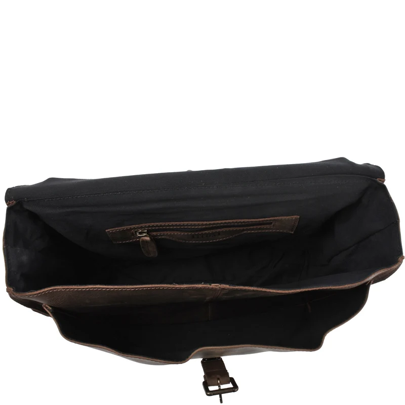 Aktentasche Businesstasche Messenger Bag Vintage Leder schlamm LE3008
