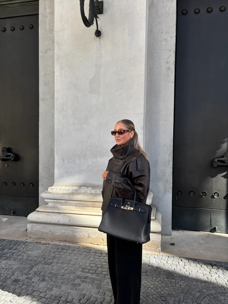 Hermès Black Birkin 35 Retourne Togo Ledertasche mit Palladium-Hardware 2015