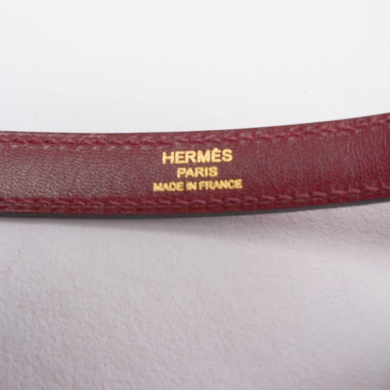 Hermes Kelly Burgunder Schultergurt