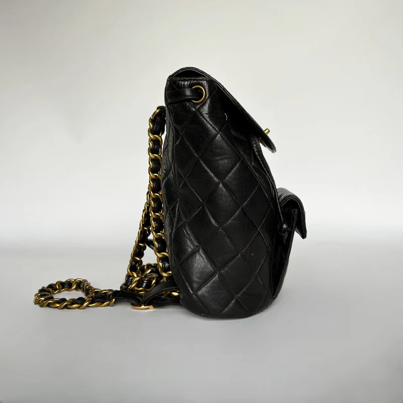 Chanel Duma Rucksack Lammfell Leder