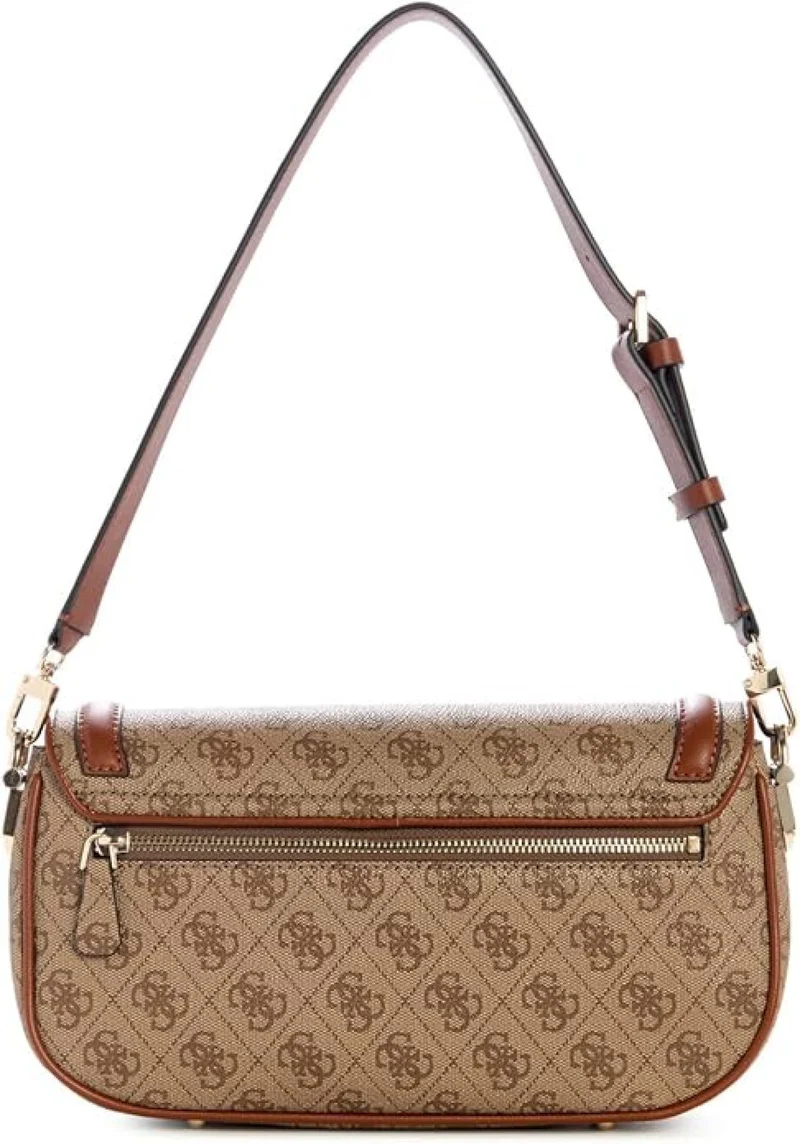 GUESS DEA FLAP SHOULDE BAG LATTE LOGO