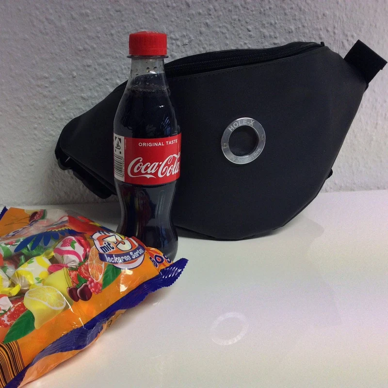 YANKEE Bauchtasche aus LKW-Plane - schwarz