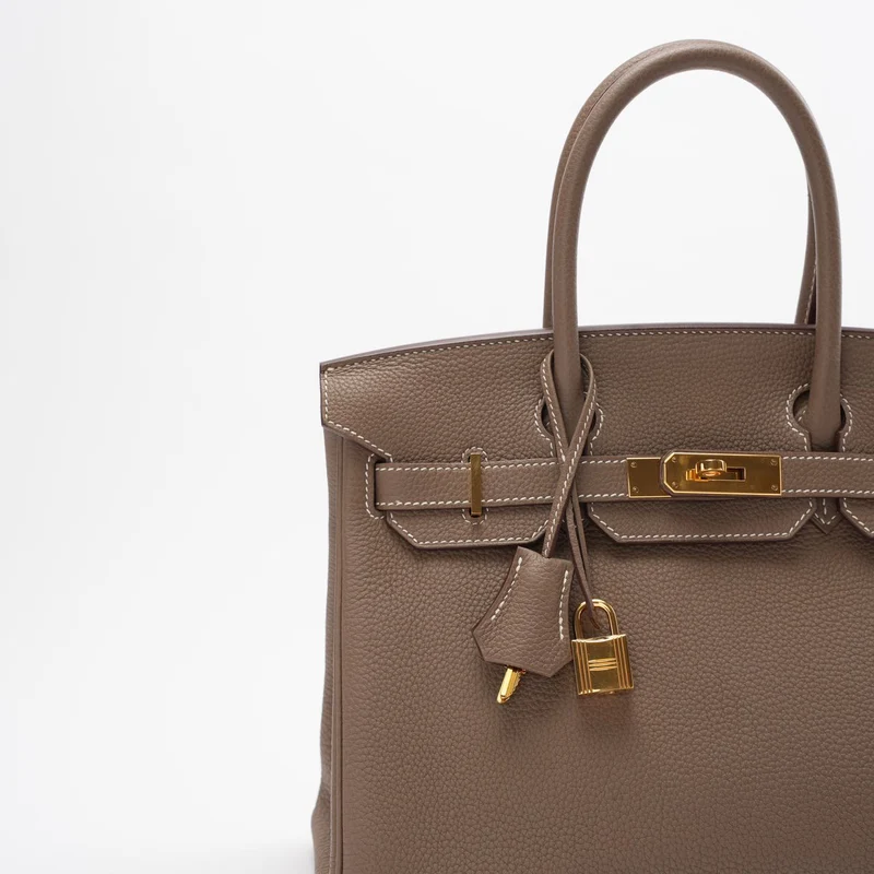 Hermes Birkin 30 cm Sellier Tasche Etoupe Togo Leder