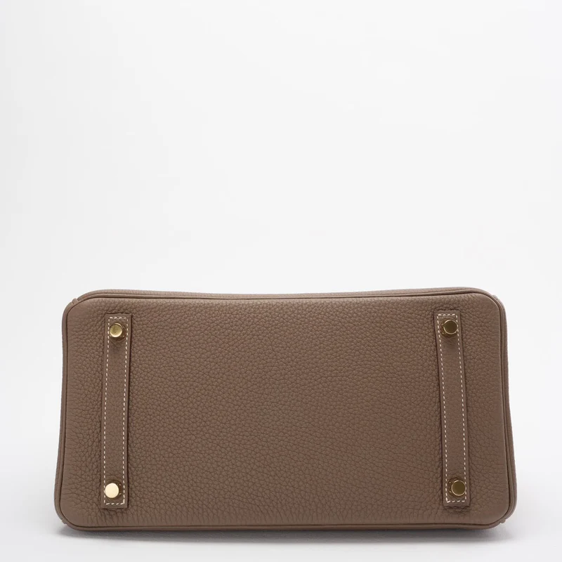 Hermes Birkin 30 cm Sellier Tasche Etoupe Togo Leder