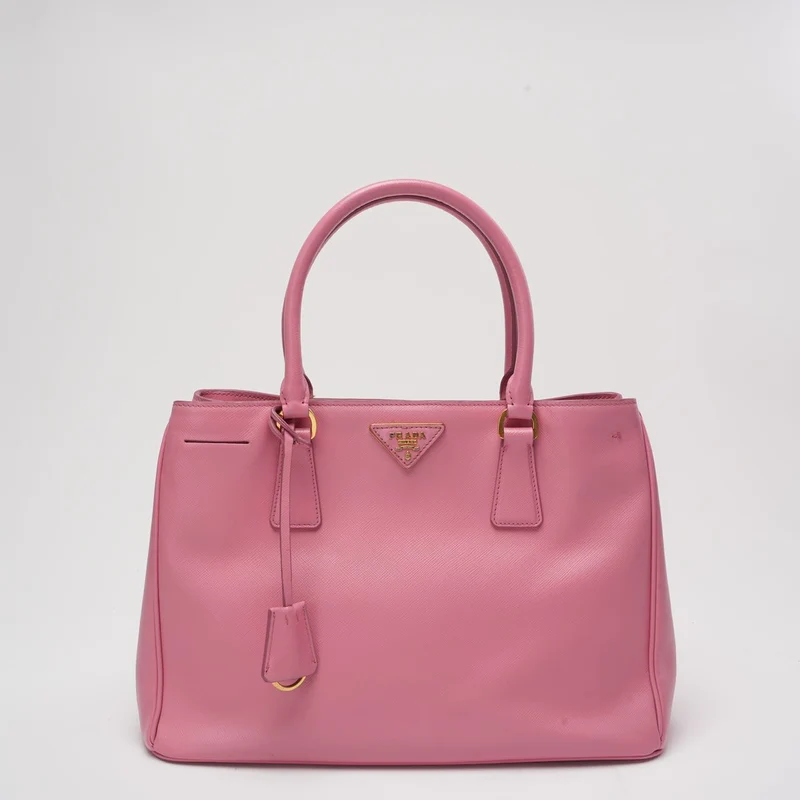 Prada Pink Galleria Einkaufstasche aus Saffiano-Leder