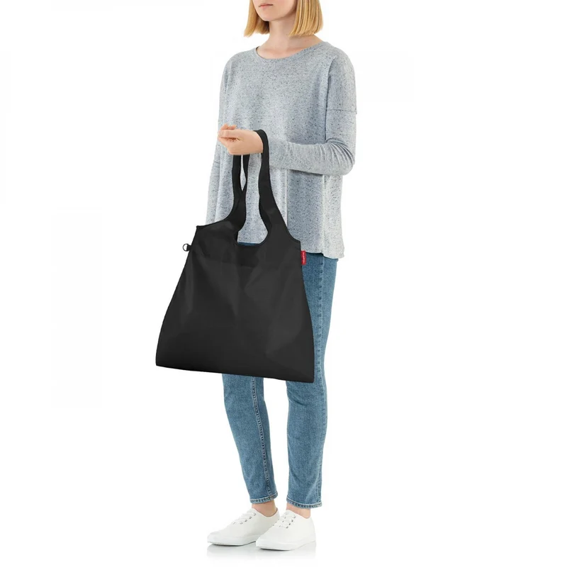 Reikaufstasche Mini Maxi Shopper Schwarz L 22 lsenthel Ein