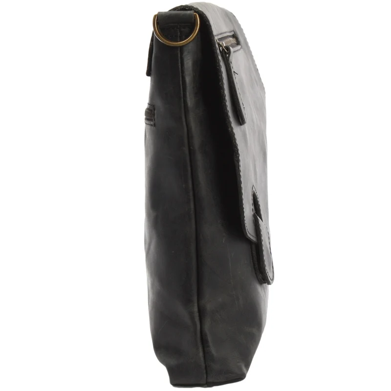 Umhängetasche Ledertasche Schultertasche Leder grau LE3027