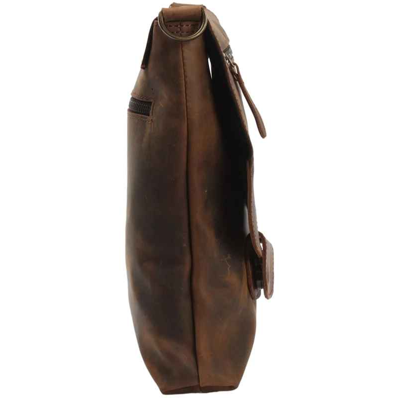 Umhängetasche Ledertasche Schultertasche Leder schlamm LE3027