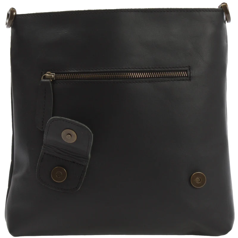 Umhängetasche Ledertasche Schultertasche Leder schwarz LE3027