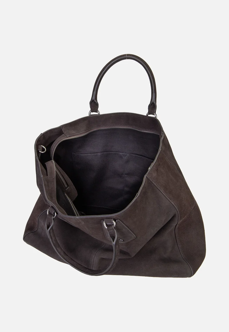 Cora L Suede Deep Soil - Satchel