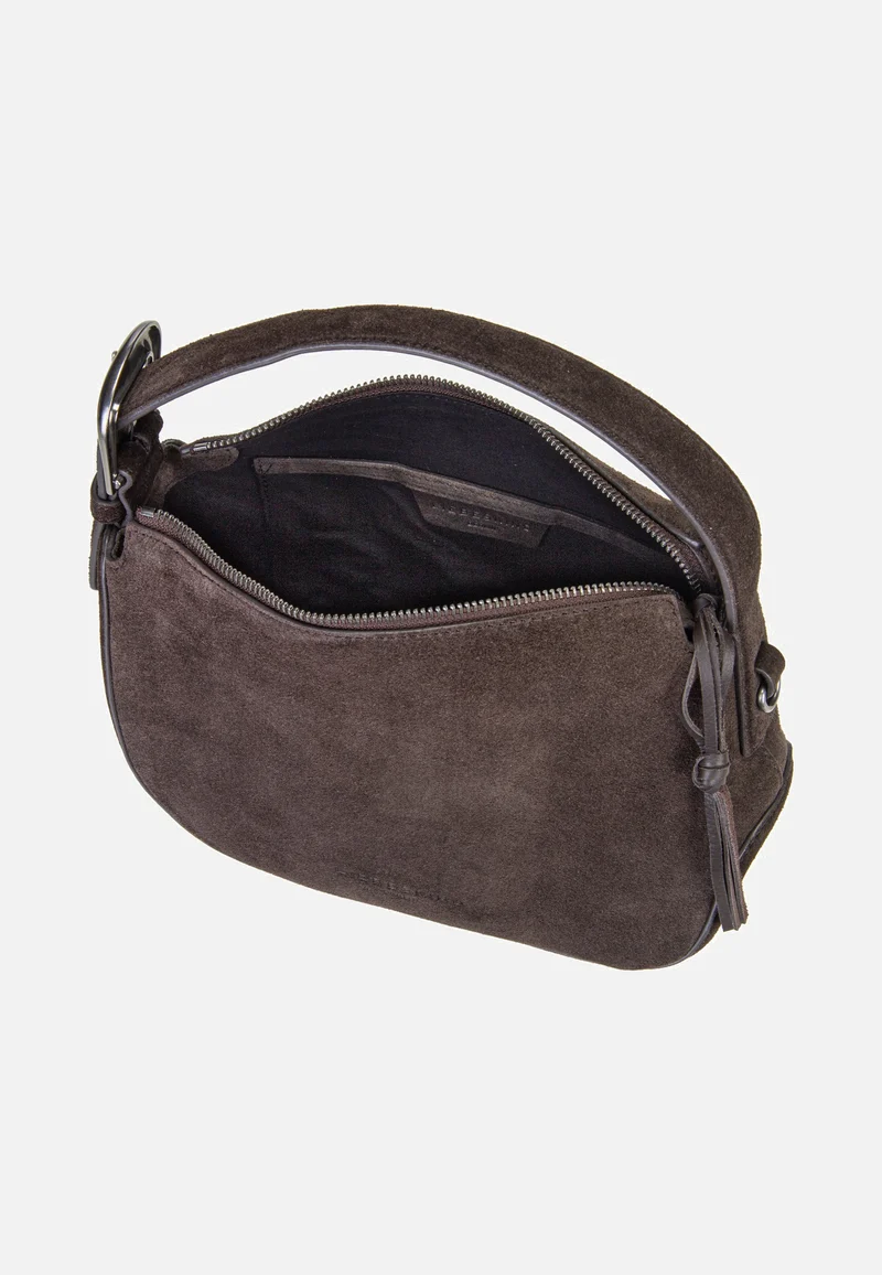Ines Hobo S Suede Deep Soil - Hobo Bag