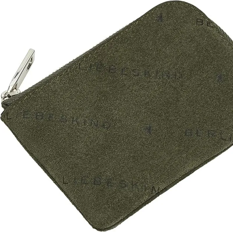 Liebeskind Berlin Geldbeutel Lena XS Monogram Suede Grün