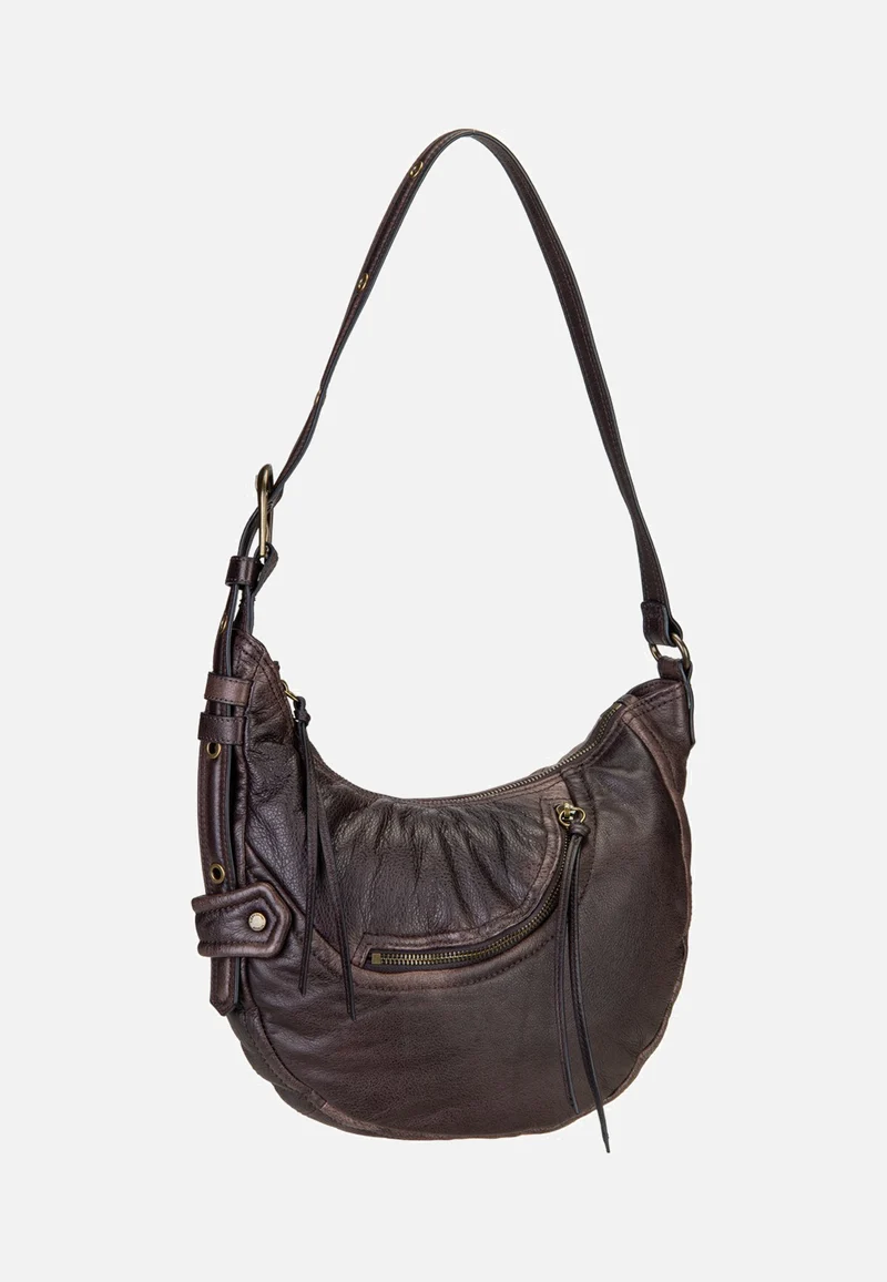 Luna Hobo S 3D Leather Deep Soil - Hobo Bag