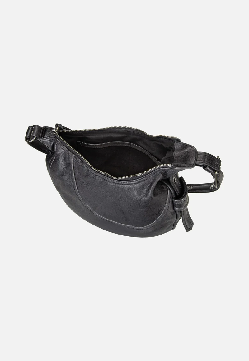 Luna Hobo S 3D Leather Black - Hobo Bag