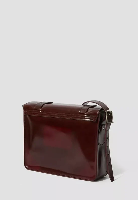 11" Satchel Bag Cherry Red Oxford Rub Off - Tasche