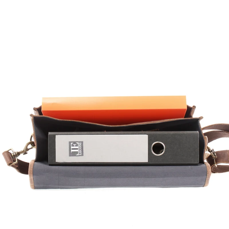 Aktentasche Lehrertasche Businesstasche Damen Herren Leder braun LE3043
