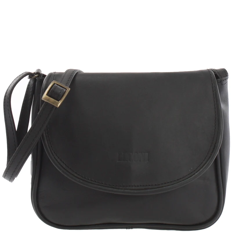 kleine Umhängetasche Ledertasche Damentasche Schultertasche Leder schwarz LE3047