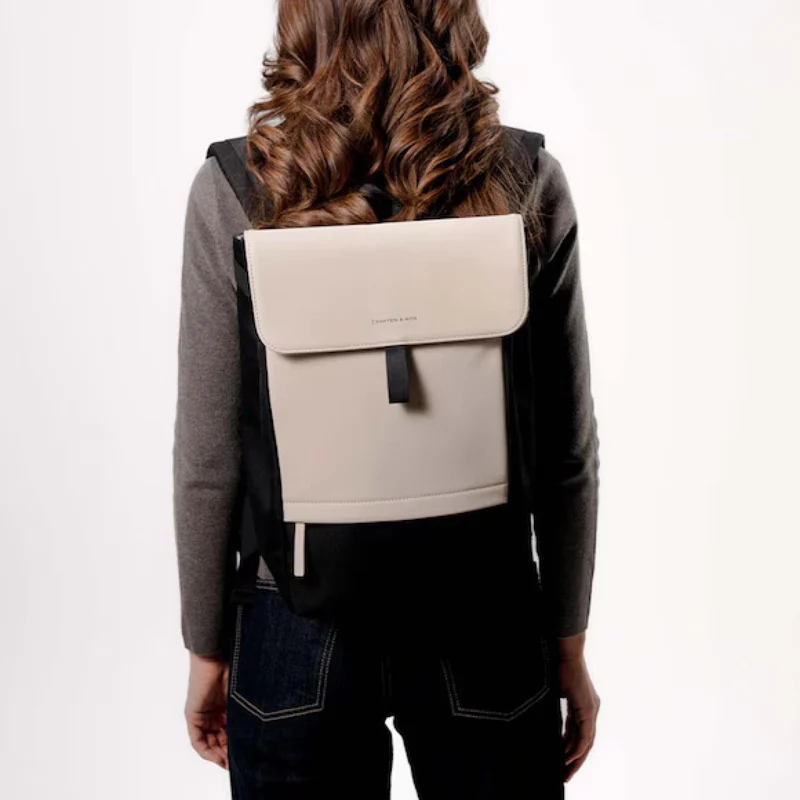 Kapten & Son Rucksack New Fyn Cream Schwarz