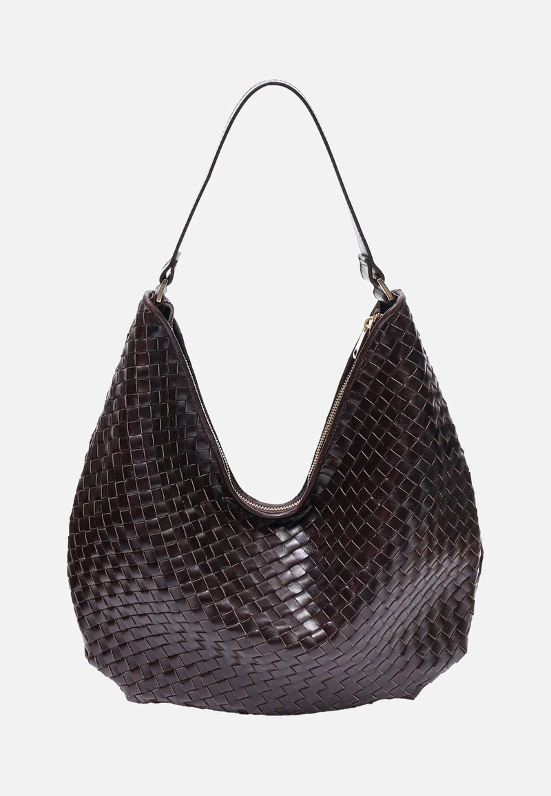Salerno Mindy Dark Brown - Hobo Bag