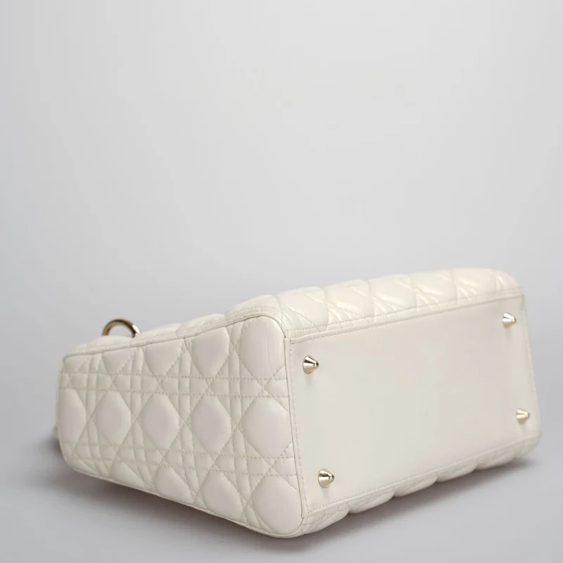 Christian Dior Lady Dior Tasche Weiß Mittel 2017