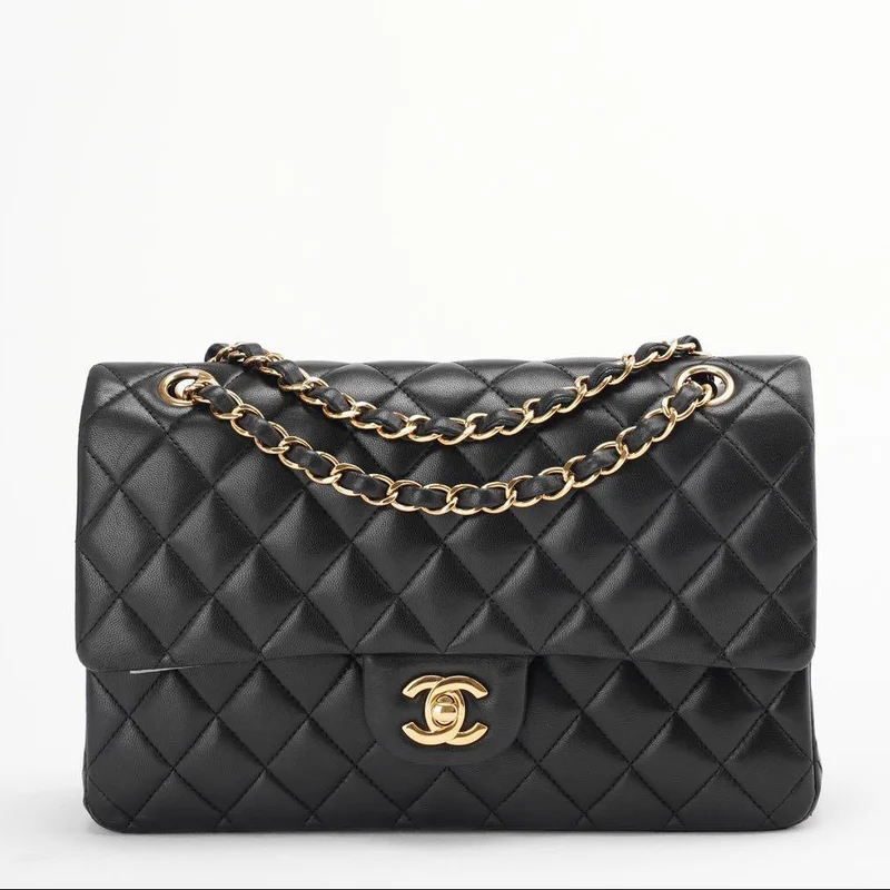 Chanel Classic Double Flap Bag Schwarz Medium