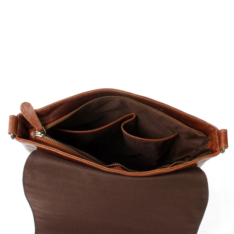 Umhängetasche Ledertasche Damen Schultertasche Leder braun LE3073