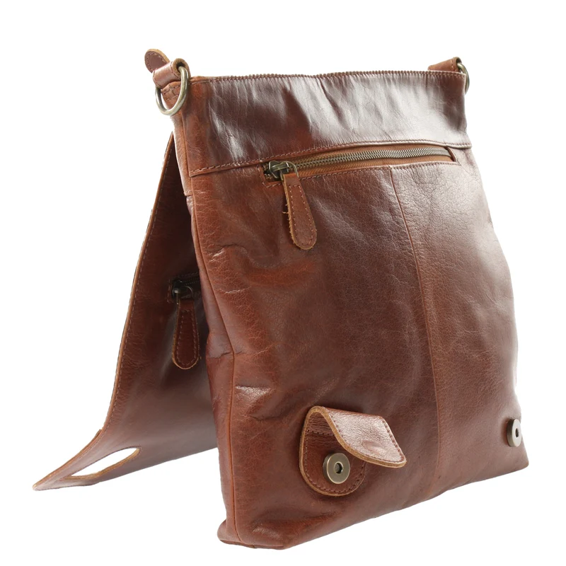 Umhängetasche Ledertasche Damen Schultertasche Leder braun LE3073