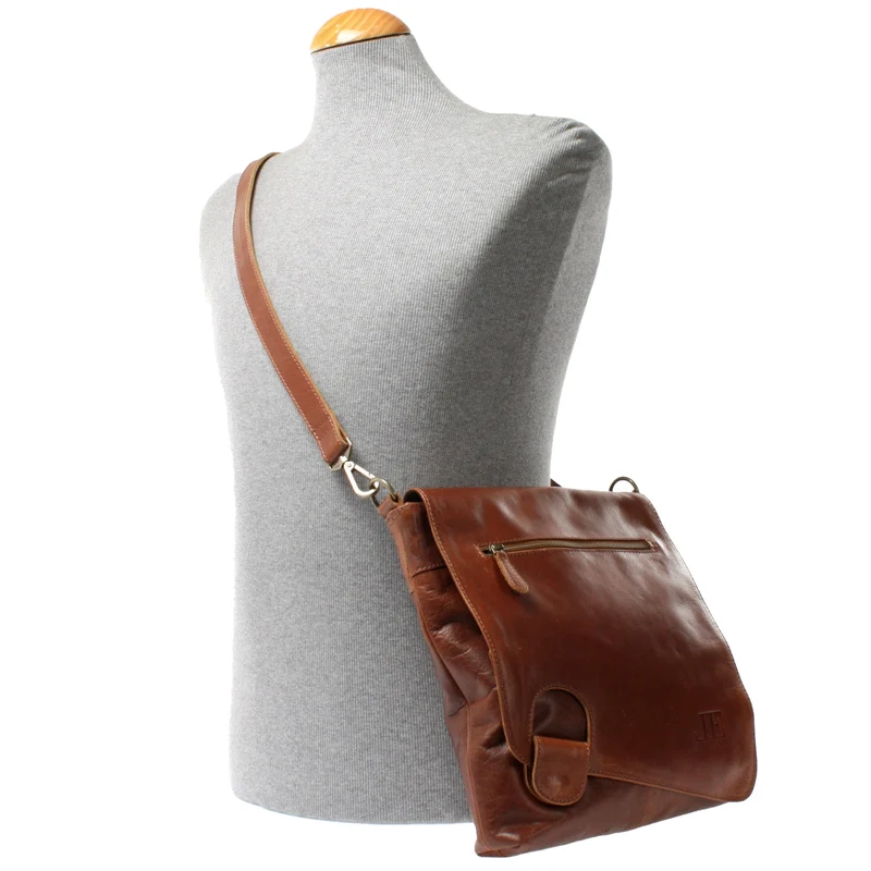 Umhängetasche Ledertasche Damen Schultertasche Leder braun LE3073