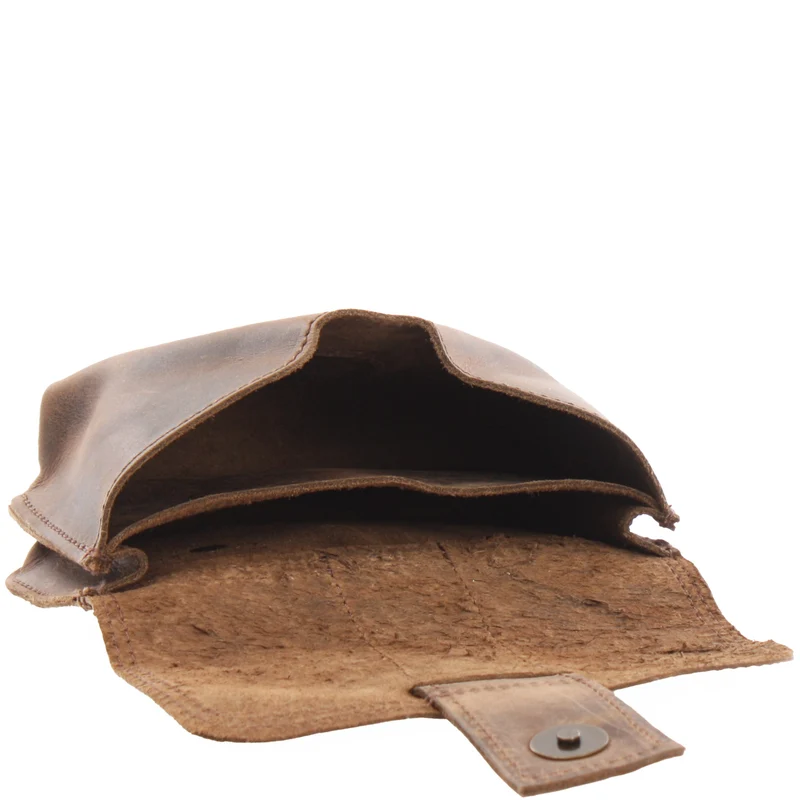 Gürteltasche Bauchtasche Hüfttasche Damen Herren Leder schlamm LE9005