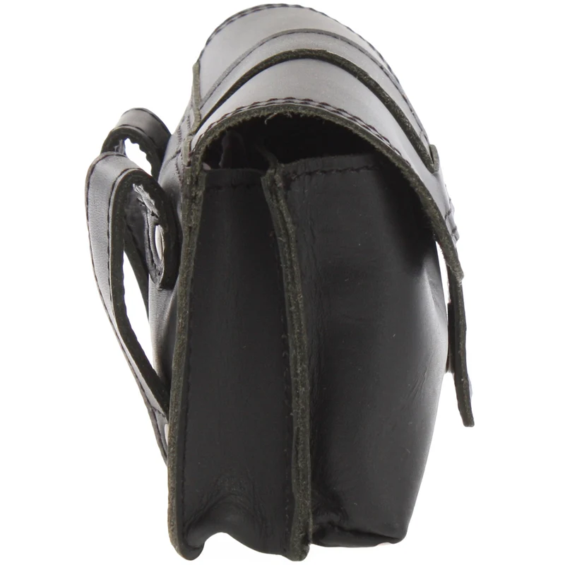 Gürteltasche Bauchtasche Hüfttasche Damen Herren Leder schwarz LE9005
