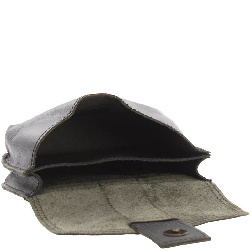Gürteltasche Bauchtasche Hüfttasche Damen Herren Leder schwarz LE9005